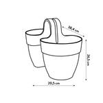 vibia campana flower twin 21cm antraciet